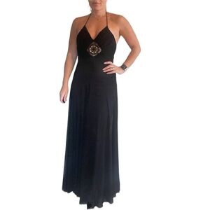 Jovani Backless Gown Black